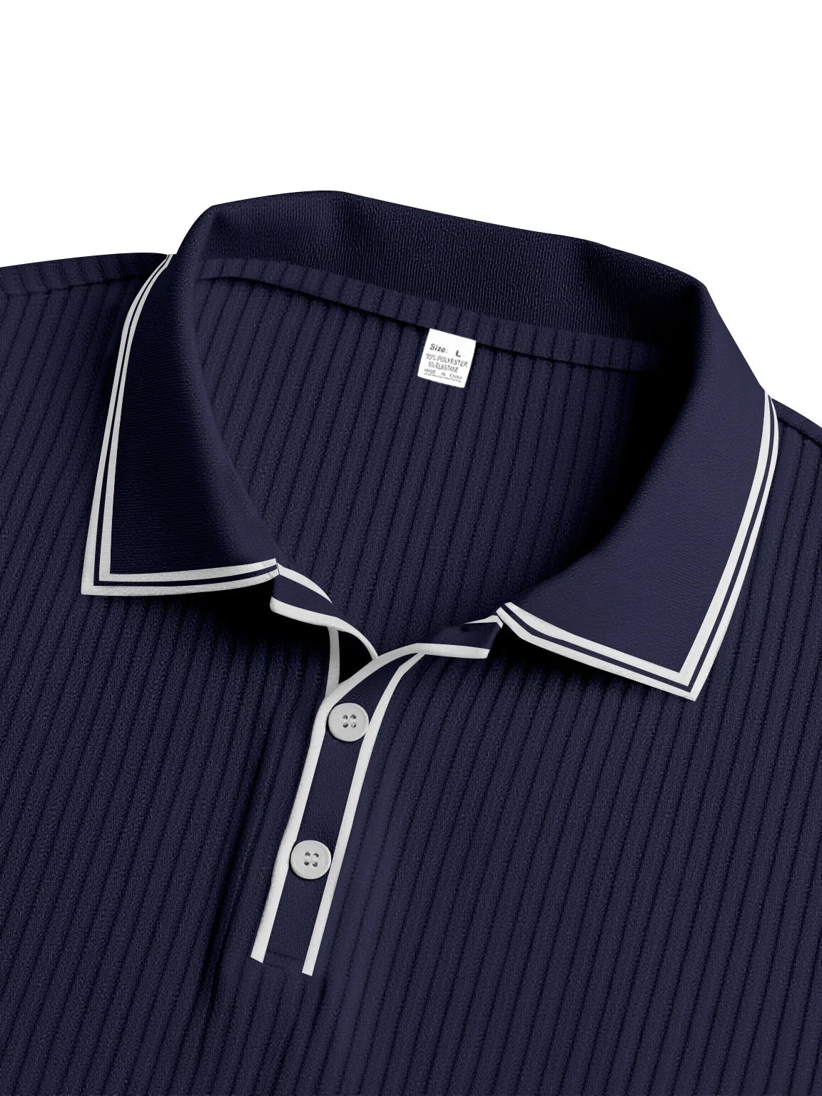 New Men's Long Sleeve Knitted Polo Shirt Classic Cotton Knit with Button Placket Business Casual & Golf Top Spring Autumn Shirts
