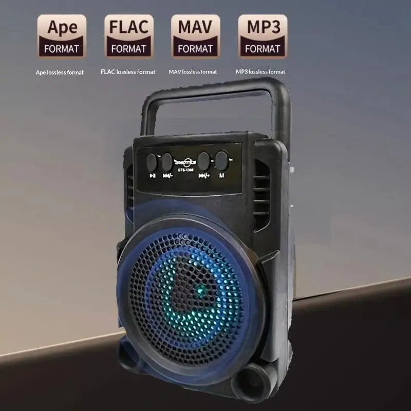 Bluetooth Speaker Wireless Stereo 20W Output Stylish Retro Design Long Lasting Battery for Home Office Party