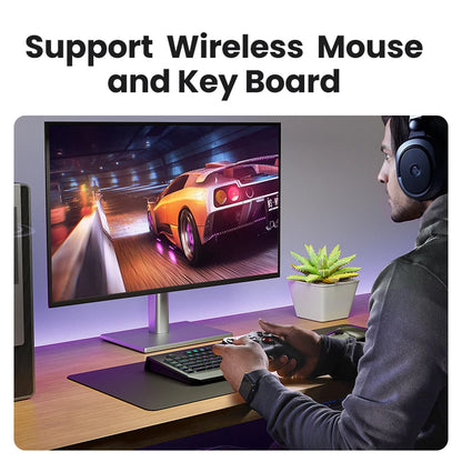 USB Bluetooth Adapter, Bluetooth 6.0 Dongle for PC Windows 11/10/8.1, Receiver &amp; Transmitter for Keyboard/Mouse