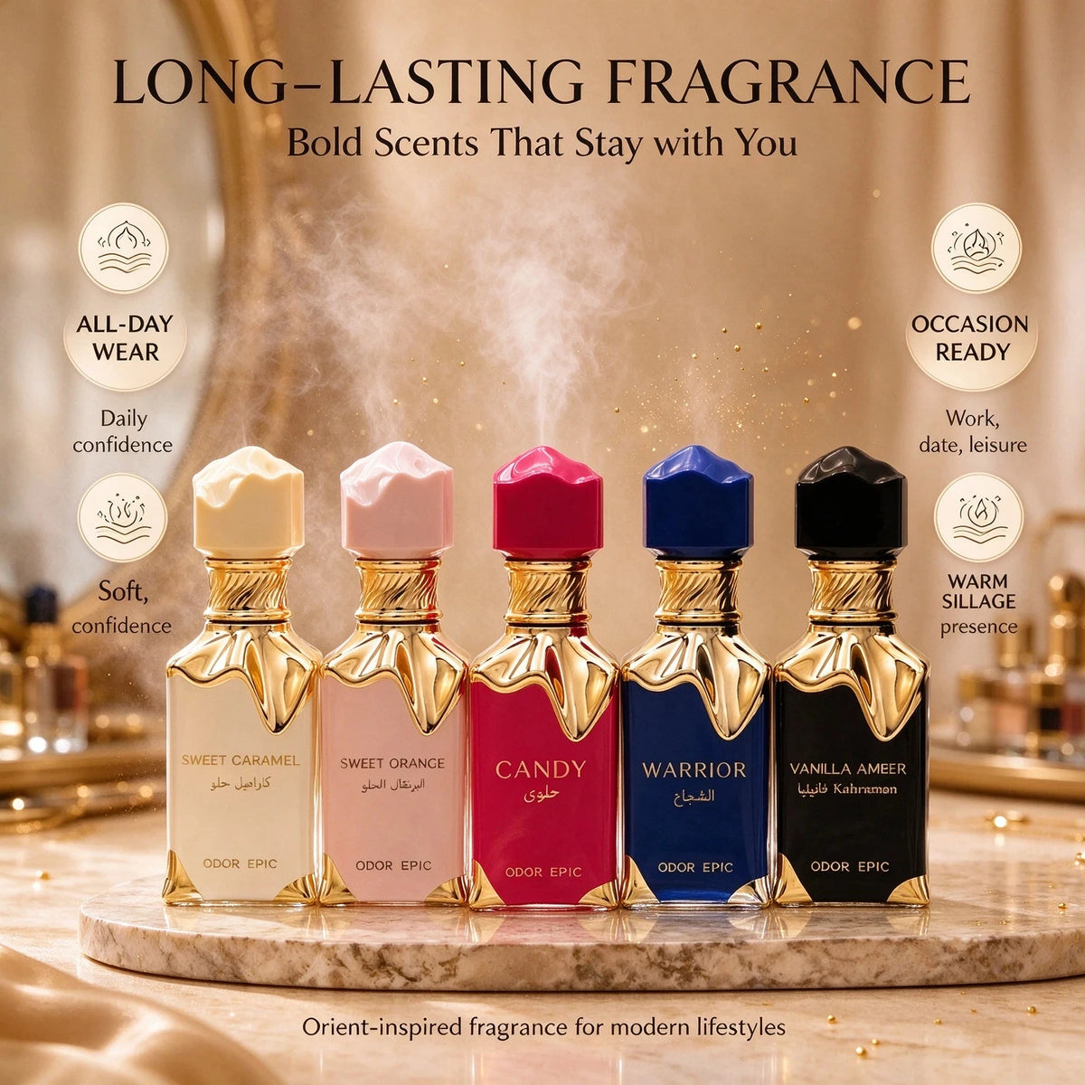 Best-selling perfume for men and women, long-lasting and light fragrance, cream muffin scent, 30ml