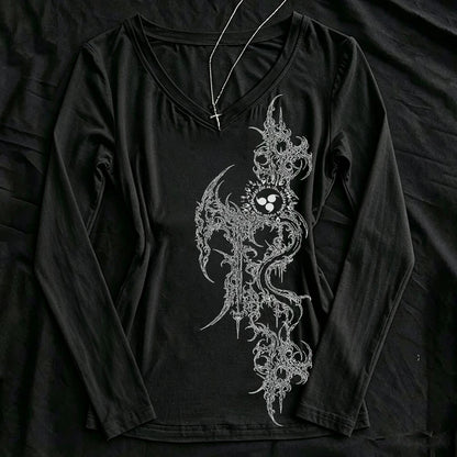 Woman Clothes for Women 2000s Clothes Y2k Tops Crop Top Women Shoujo Girl Style Kawaii Graphic T Shirts Gothic Kpop Harajuku Emo