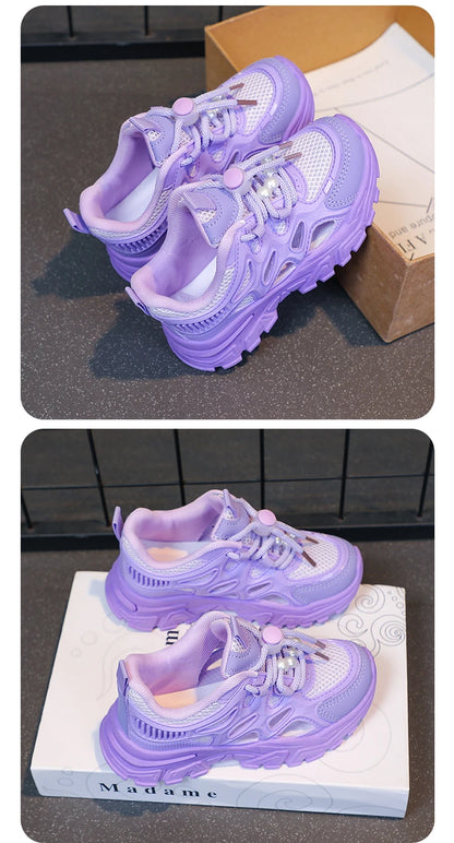 Kids Sandals Summer Shoes For Boys Girls Toddler Boy Girl Soft Sports Shoes Children Running Sneakers Air Mesh Breathable New