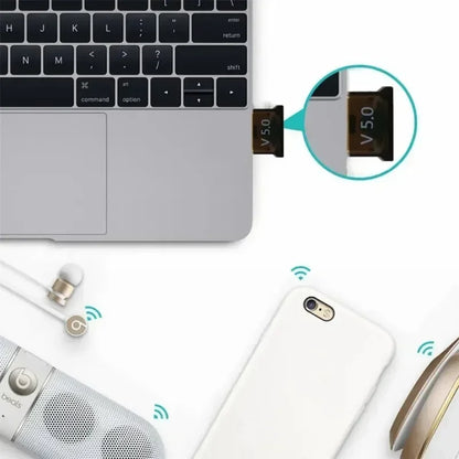 USB Bluetooth 5.0 Adapter Wireless Bluetooth 5.0 Dongle Adapter For PC Laptop Wireless Speaker Audio Receiver USB Transmitter