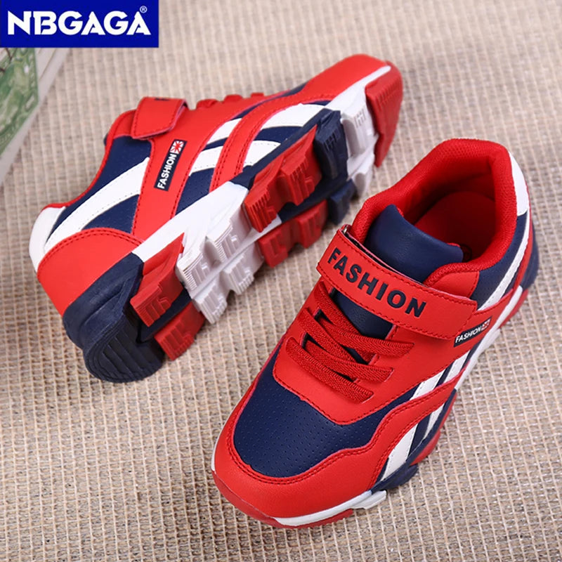 Kids Fashion Sneakers Outdoor Sport Boys Tennis  Comfort Leather Running Shoes Lightweight  Children&