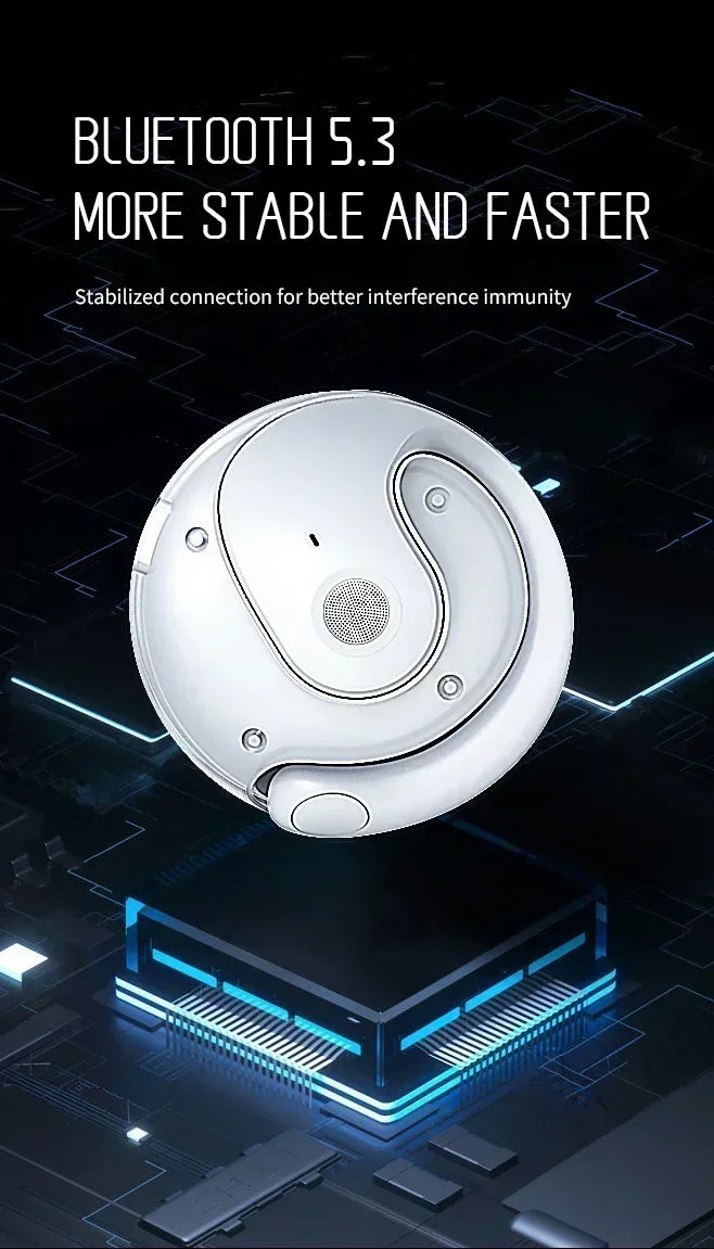Wireless Headphones Bluetooth Headset with Mics HiFi Stereo Sound Earphones Smart Touch Sports Earbuds for phones