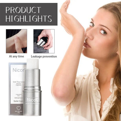 Pheromone Solid Perfume For Women and Men Date And Daily Perfume Ideal Gift Portable Balm Refreshing Solid Balm Aroma Deodorants