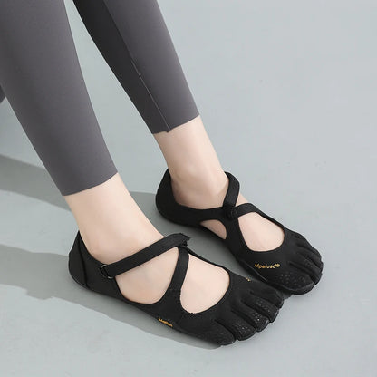 Women‘s Five Toe Shoes with Loop Strap - Barefoot Minimalist Flats for Hiking, Yoga, Gym Quick-Dry Water &amp; Everyday Casual Wear