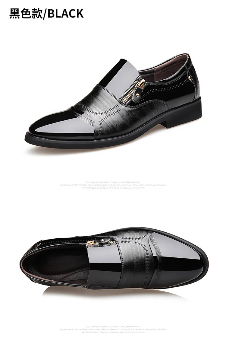 Shoes for Men Shoes Leather Shoes Business Dress Shoes All-Match Casual Shock-Absorbing Wear-Resistant Footwear Chaussure Homme