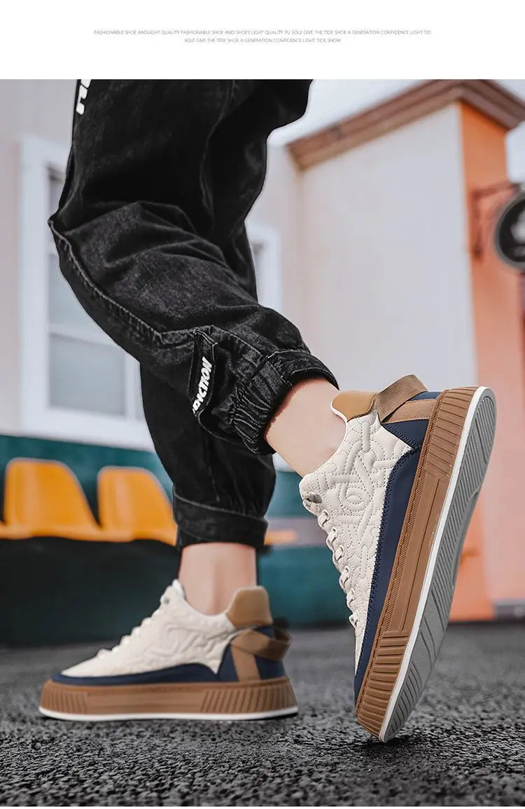 Men Shoes Platform Male Sneakers 2024 New Vulcanized Shoes for Men Casual Running Shoes Large Size 45 46 Hot Sapatos Masculinos