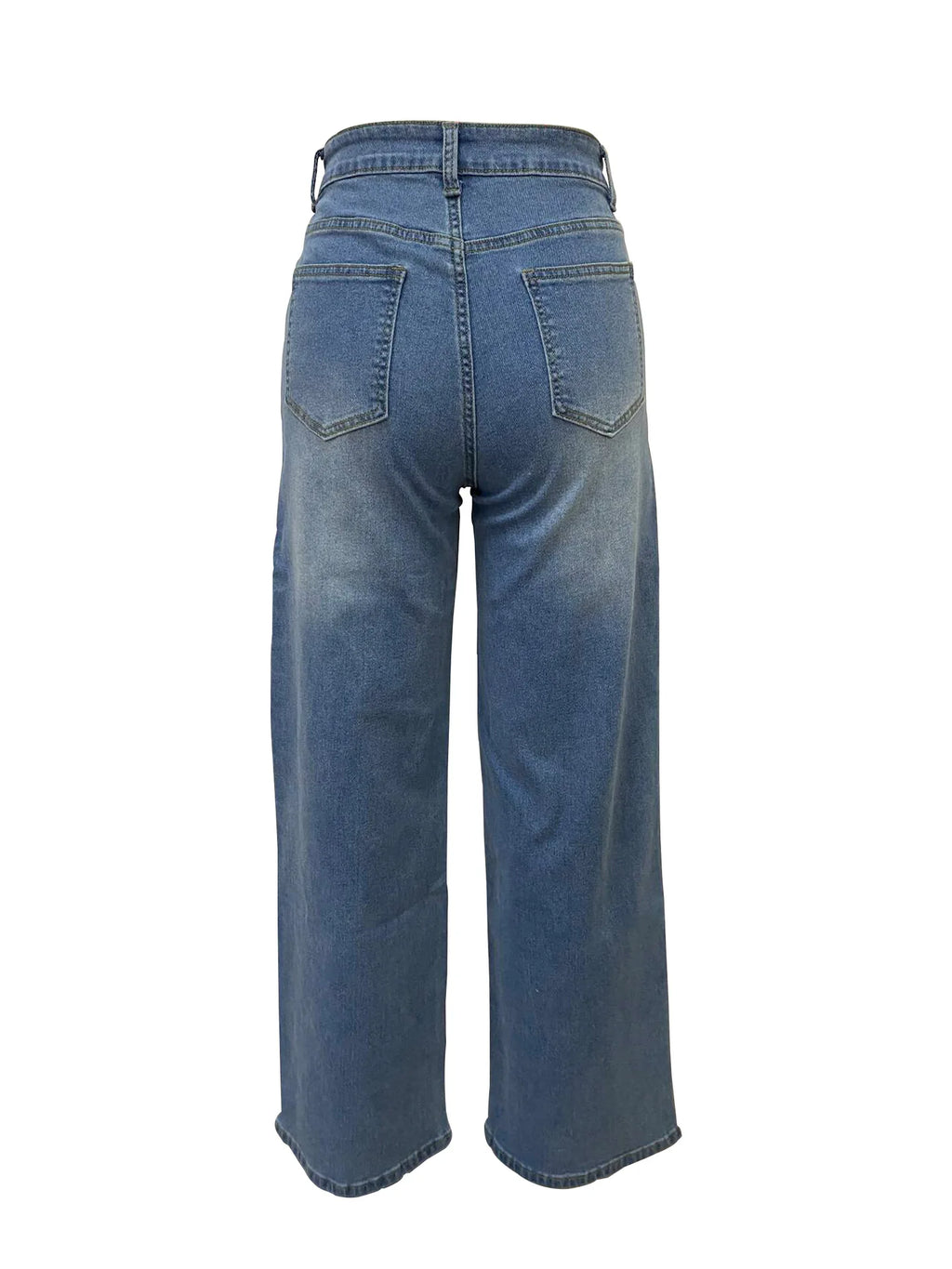 Wide Leg Jeans Women High Waist Asymmetrical Wrap Front Y2K Vintage Baggy Straight Long Denim Casual Plus Size Streetwear