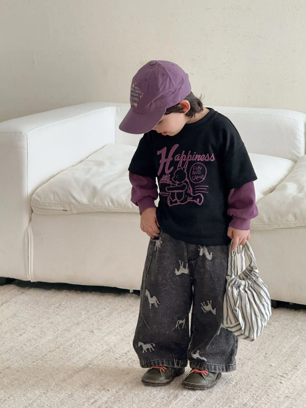 Children Clothe Skids Denim Pants Loose Boys Girls Autumn 2026 New Casual Fashionable Kids Loose Casual Wide-leg Pants