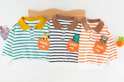 Toddler Tracksuit Spring Baby Clothing Sets Children Boys Fashion Sport Clothes Kids Cartoon Bear Sweatshirt And Pants 2Pcs Suit