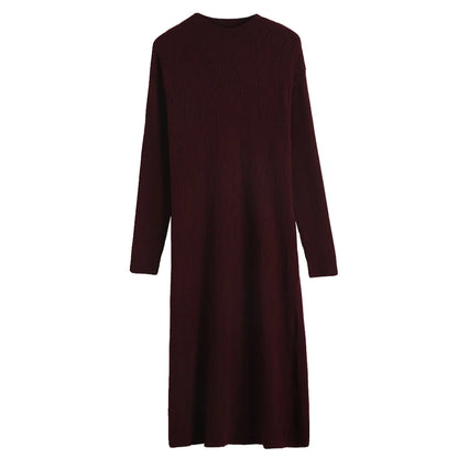 New Knitwear Woman Clothes Vintage Autumn Winter Bottom Wear Sweater Dress Pulls Femmes Long Sleeve Tops Pullover Women&
