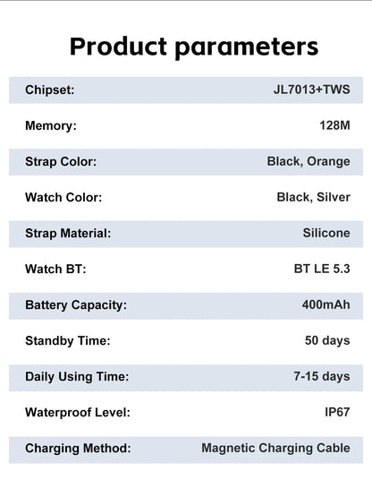 2026 New Watch Earphones 2-in-1 Smart Watch Health Monitoring Bluetooth Call 100+Sports Mode Outdoor Smart Watch Men and Women