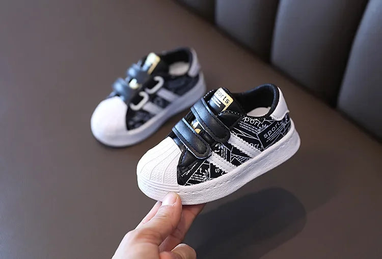 Kids Shoes for Baby Girls and Boys Anti-slip Soft Rubber Bottom Baby Sneaker Casual Flat Shoes Children Size 21-30