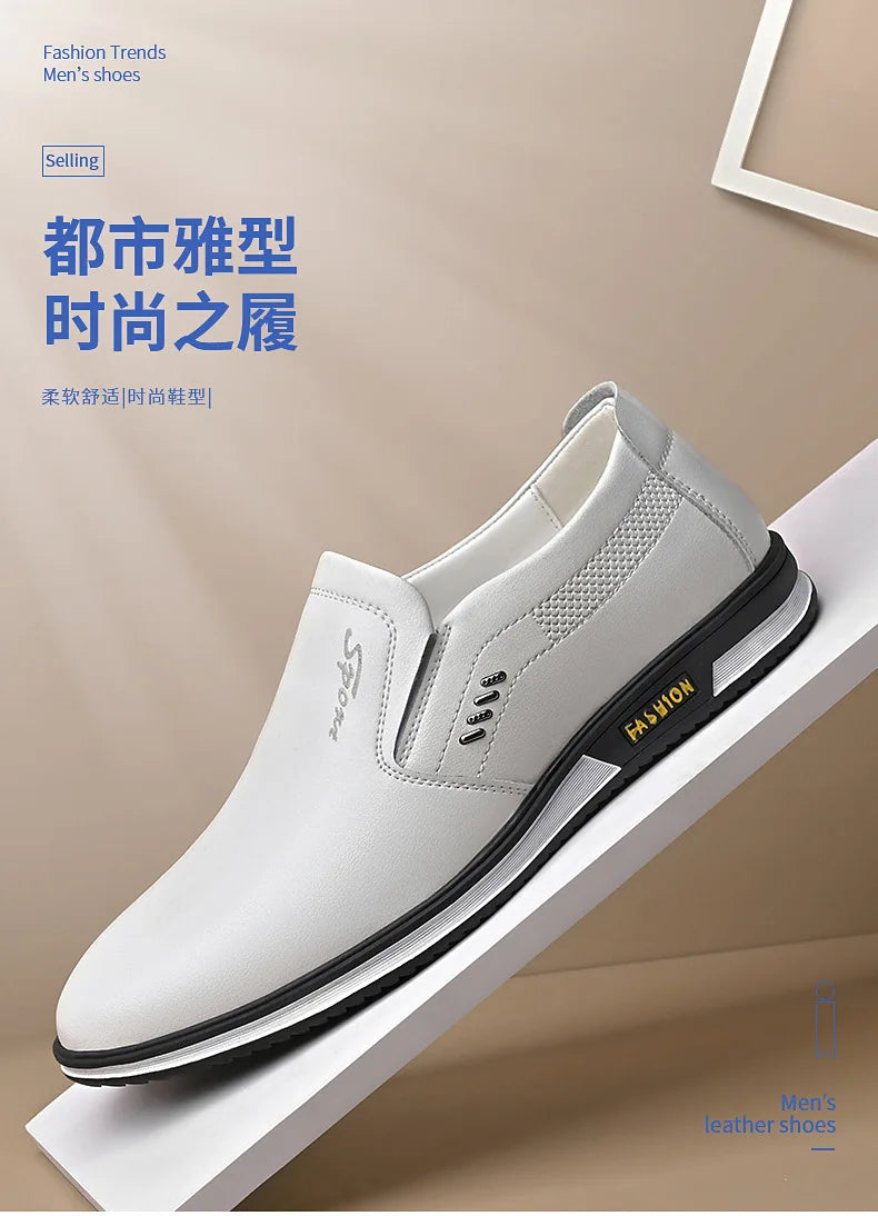 Leather Shoes for Men Designer Loafers High Quality Adult Moccasins Men Driving Shoes Male Footwear Men's Banquet Formal Shoes