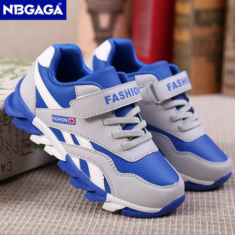 Kids Fashion Sneakers Outdoor Sport Boys Tennis  Comfort Leather Running Shoes Lightweight  Children&