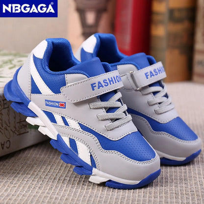 Kids Fashion Sneakers Outdoor Sport Boys Tennis  Comfort Leather Running Shoes Lightweight  Children&