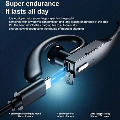 Wireless Bluetooth Headphones With Microphon Earphone ENC Noise Cancelling Handsfree Talking Headset Busines Auriculares Driving