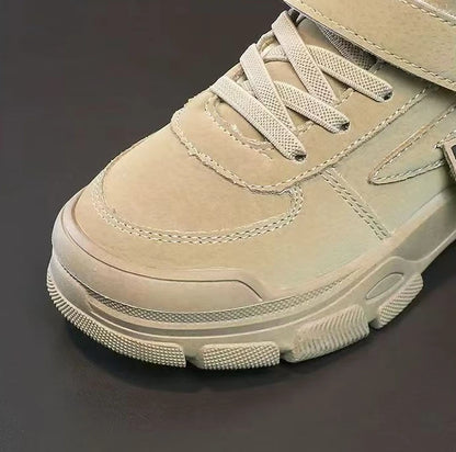 Kids Winter Warm Snow Boots Boys Fleece Lined Cotton Shoes Non Slip Thick Sole Sports Sneakers for School Age Children Outdoor