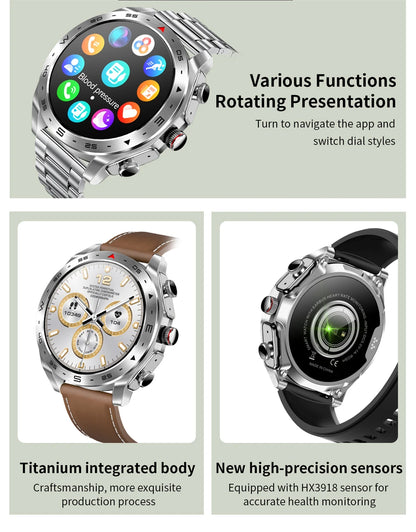New T95 Smart Watch TWS 2-in-1 Bluetooth Headset Earphones with Built-in Speaker HIFI 9D Sound Quality Health Sports Monitoring