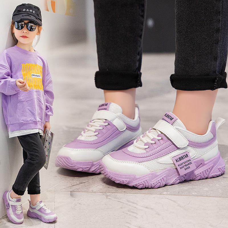 Kids Sports Shoes Children Casual Running Shoes for Boys Girls Air Mesh Breathable Fashion Sneakers Spring Summer Anti-skid Soft