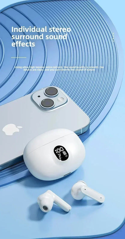 Bluetooth Earbuds Wireless Earphones Bluetooth Earphones Bluetooth Headphones with ANC Improve Focus in Noisy Environments