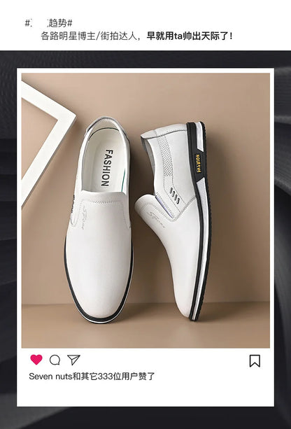 Leather Shoes for Men Designer Loafers High Quality Adult Moccasins Men Driving Shoes Male Footwear Men&