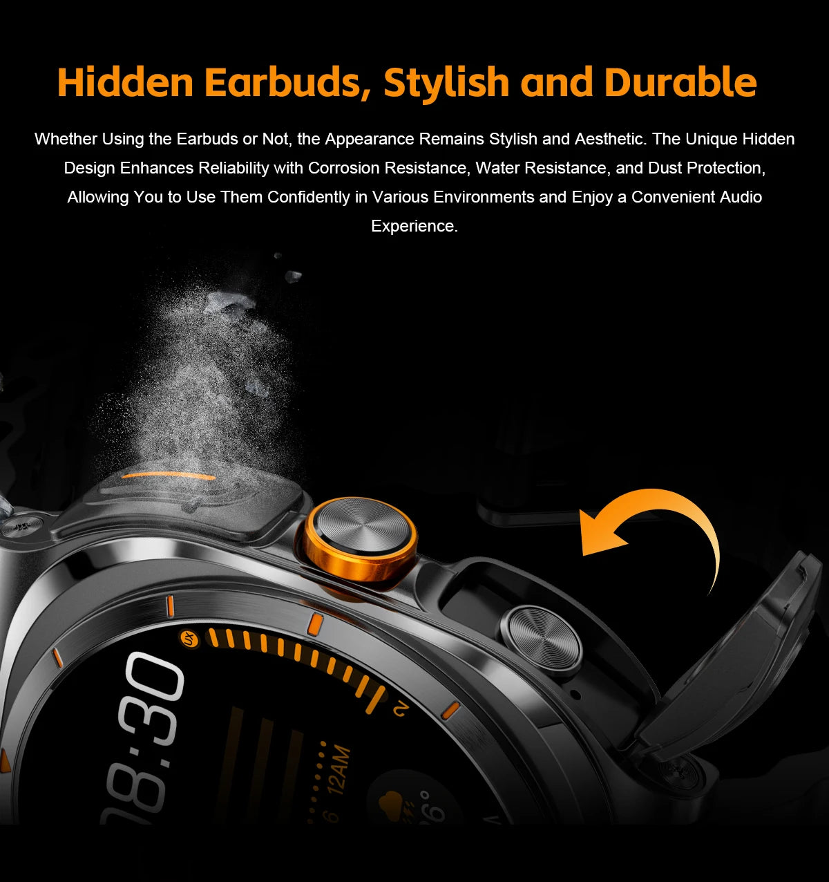 2026 New Watch Earphones 2-in-1 Smart Watch Health Monitoring Bluetooth Call 100+Sports Mode Outdoor Smart Watch Men and Women