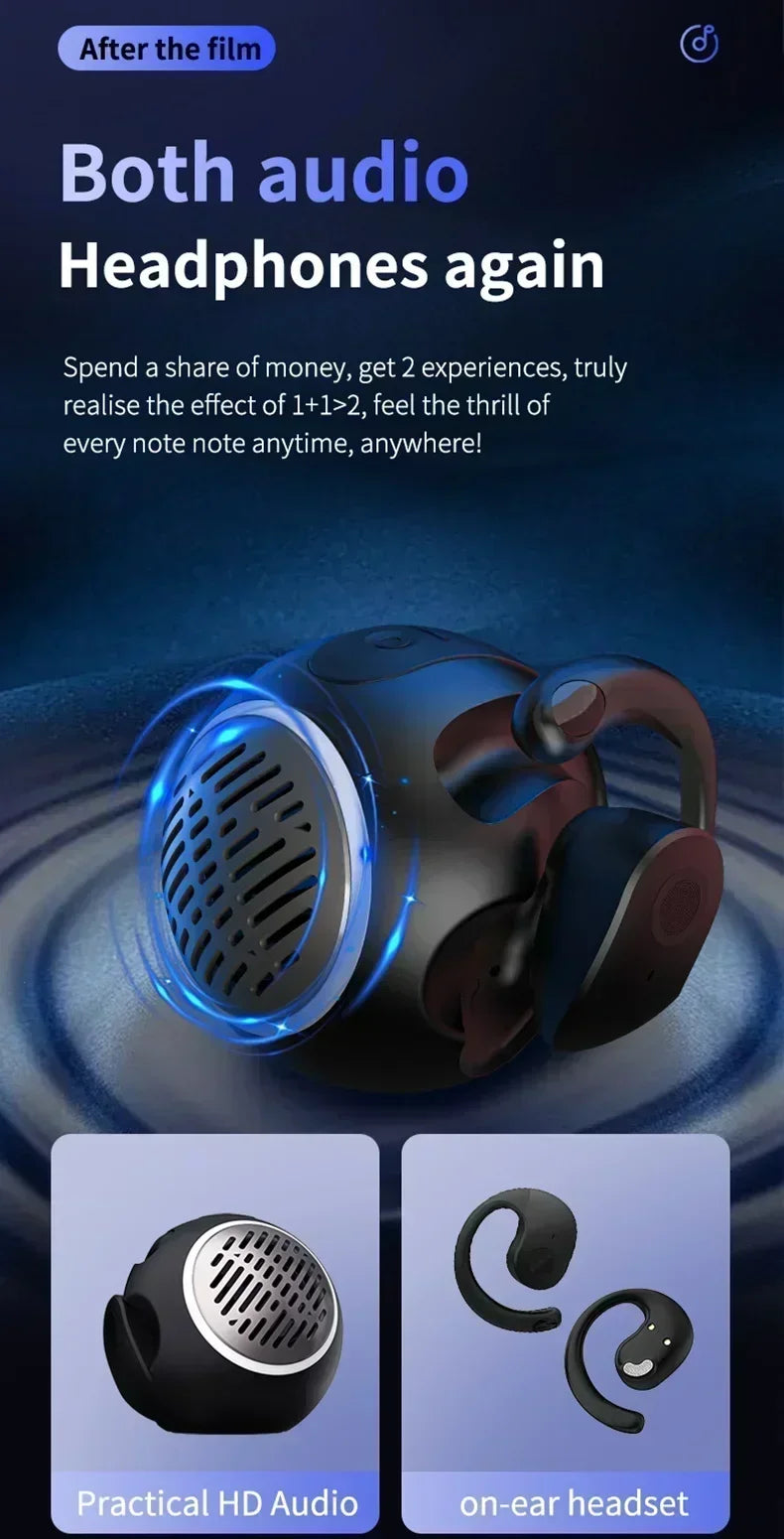 Wireless Headphones Bluetooth Headset with Mics HiFi Stereo Sound Earphones Smart Touch Sports Earbuds for phones