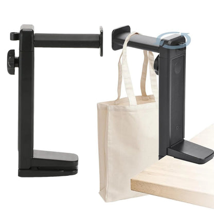Headset Stand 2 in 1 Above &amp; Under Desk PC Gaming Headset Holder with Height Adjustable and Rotating Clamp with Cable Clip