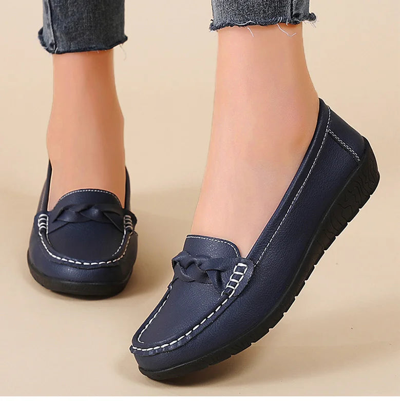 Woman Shoes 2025 New Soft Leather Flat Shoes Women&