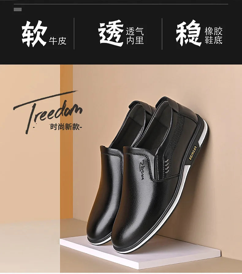 Leather Shoes for Men Designer Loafers High Quality Adult Moccasins Men Driving Shoes Male Footwear Men's Banquet Formal Shoes