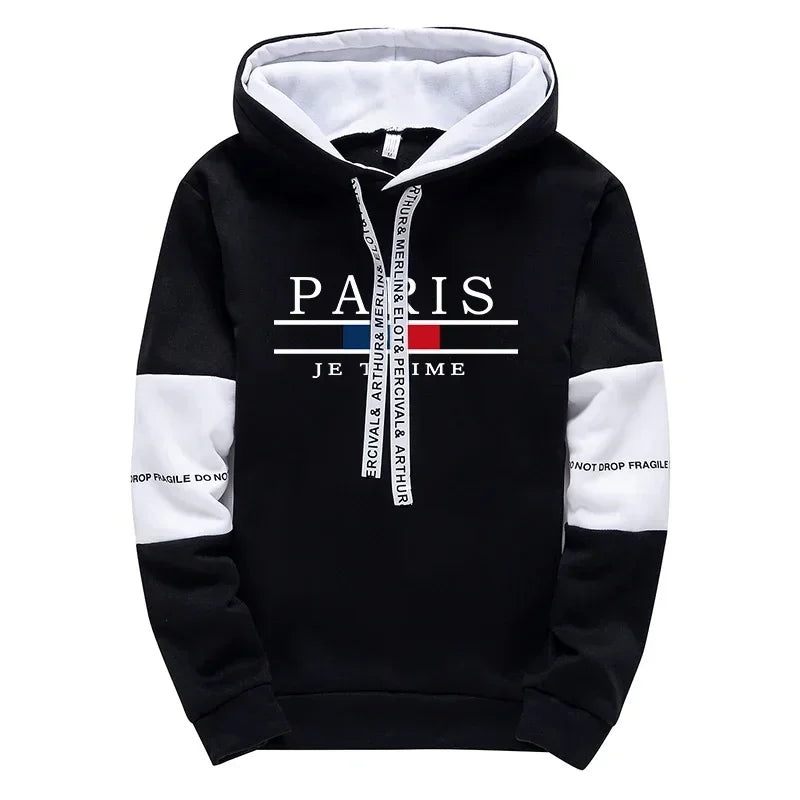 Man Hooded Sweatshirts Sweatpants Autumn Winter Daily Casual Sports Hoodies Jogger Pants Urban Fashion Streetwear Men&