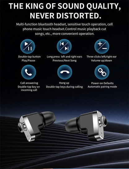 New T95 Smart Watch TWS 2-in-1 Bluetooth Headset Earphones with Built-in Speaker HIFI 9D Sound Quality Health Sports Monitoring