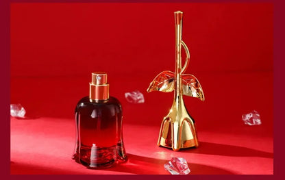 50ml Women EDP Perfume Midnight Rose Long Last Elegant Floral Fragrance Creative Red Rose Shaped Bottle Lady Romantic Gift