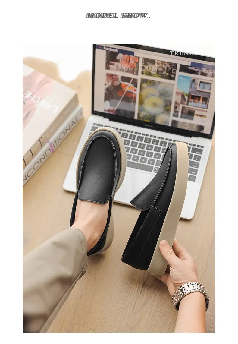 Shoes for Men Fashion Comfortable Leather Shoes Luxury Formal  Loafers for Men Sneakers Casual Oxford Shoes Zapatillas Hombre