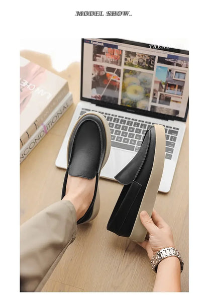 Shoes for Men Fashion Comfortable Leather Shoes Luxury Formal  Loafers for Men Sneakers Casual Oxford Shoes Zapatillas Hombre