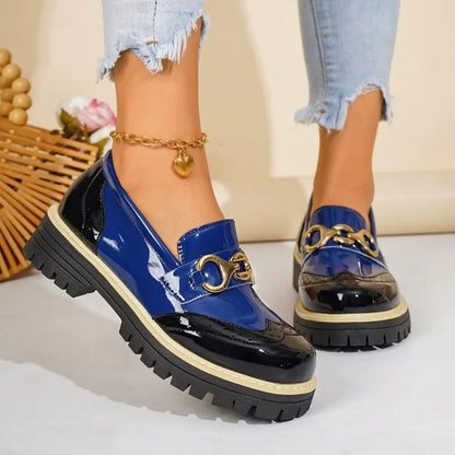 2026 Female Shoes Women Fashion  Toe Flats Loafers Platform Casual Buckle Ladies Heels