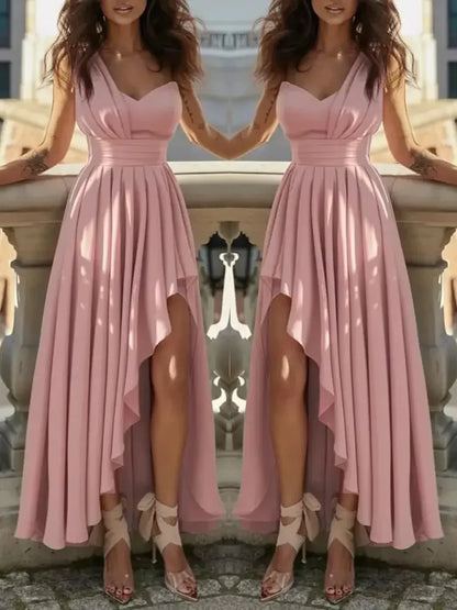 Women Evening Dresses Sexy Elegant Red Cocktail Party Chic Gala Graduation Luxury Formal Occasion Bridesmaid Gown Dress Clothes