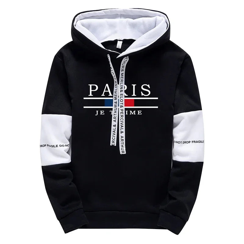 Man Hooded Sweatshirts Sweatpants Autumn Winter Daily Casual Sports Hoodies Jogger Pants Urban Fashion Streetwear Men&