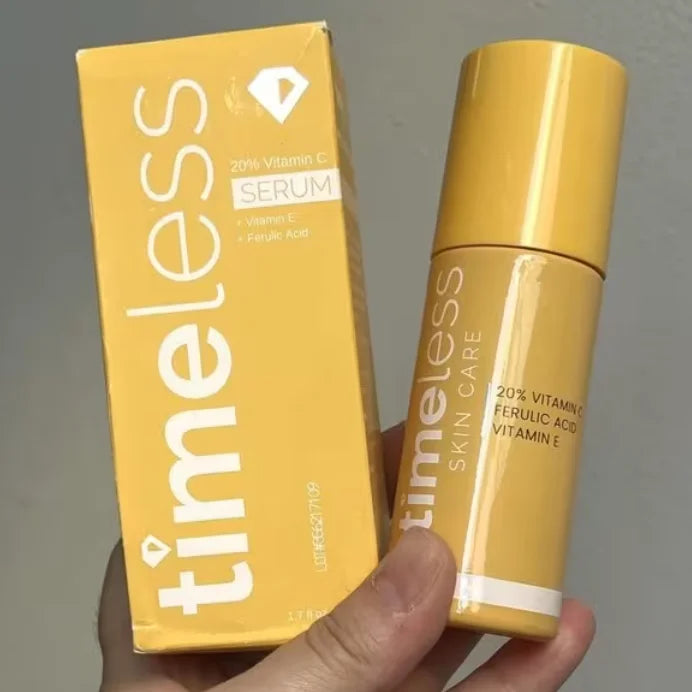 30ml Skin Care Timeless Brighten Skin Tone Reduce Dullness Collagen Antioxidant Serum 20% Vitamin C Vitamin E Ferulic Acid Serum