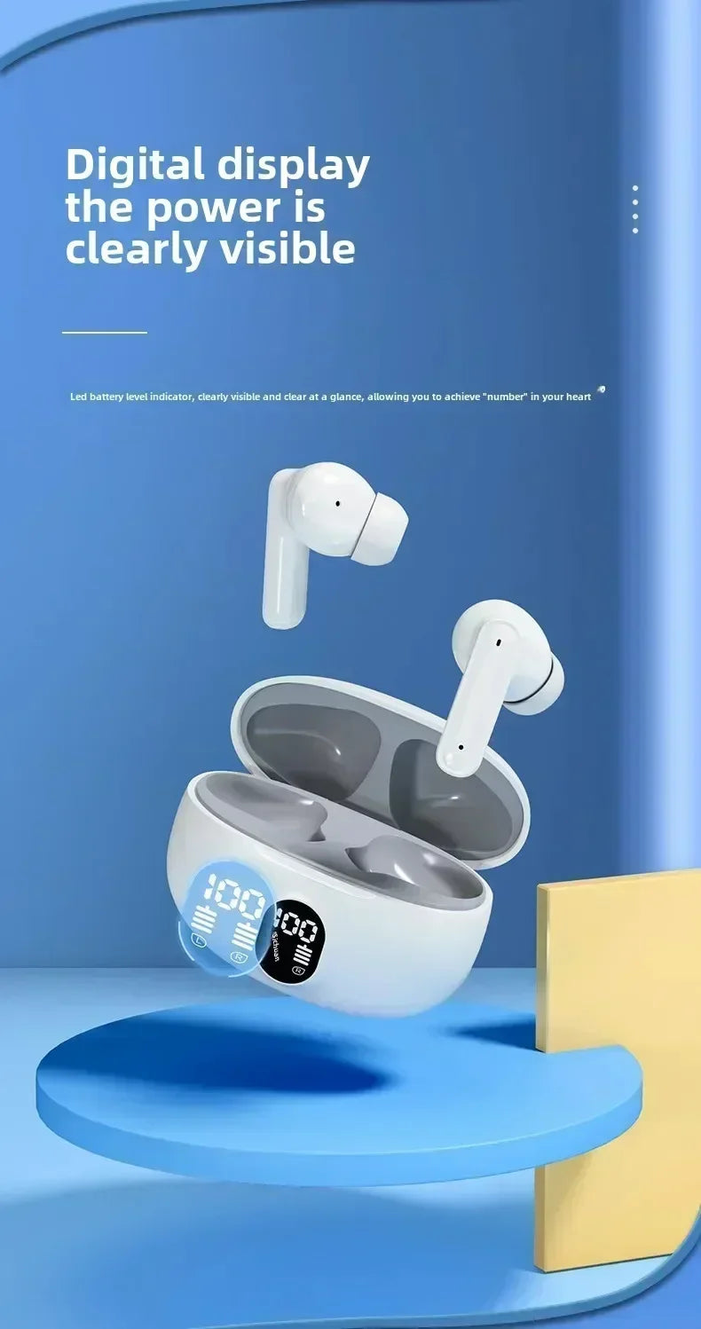 Bluetooth Earbuds Wireless Earphones Bluetooth Earphones Bluetooth Headphones with ANC Improve Focus in Noisy Environments
