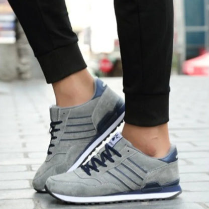 Sneakers for Men High Quality Suede Casual Shoes Luxury Tenis Shoes for Men Lace-up Flats Sport Running Shoes Кроссовки Мужские