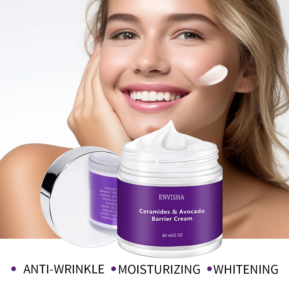 Beauty Health Facial Cream Ceramides Avocado Barrier Skin Care Anti-Wrinkle Aging Moisturizing Shrink Pores Whitening Firming