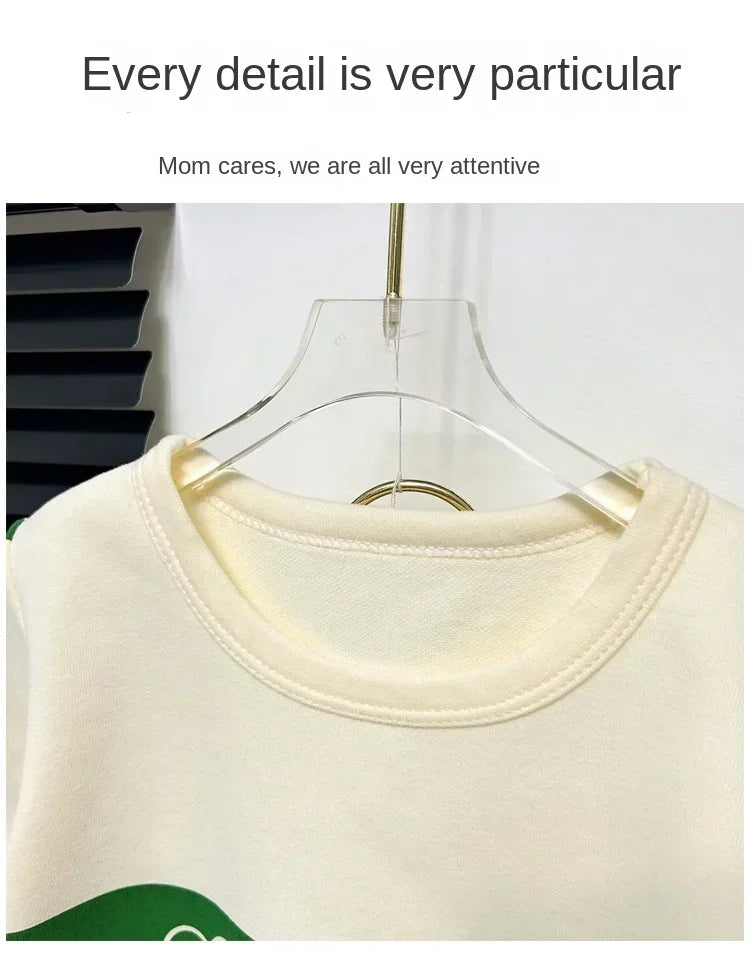 Kids Clothes Cotton Set Short Sleeve Suit Baby Girls Boys Set Summer Tops +short Children&