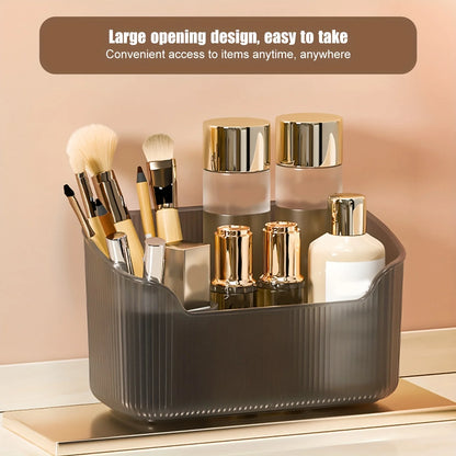 1PC Cosmetic Storage Box, Beveled Desktop Artifact, Dressing Table Skin Care Product, Perfume, Built-in Storage Bathroom Cabinet