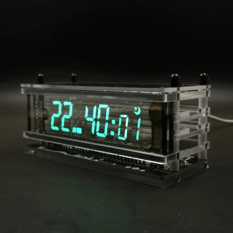 LED Modern Table Clocks Cyberpunk Style Electronic Desk Clock Desktop Ornaments Miniature Luxury Creative Home Decoration