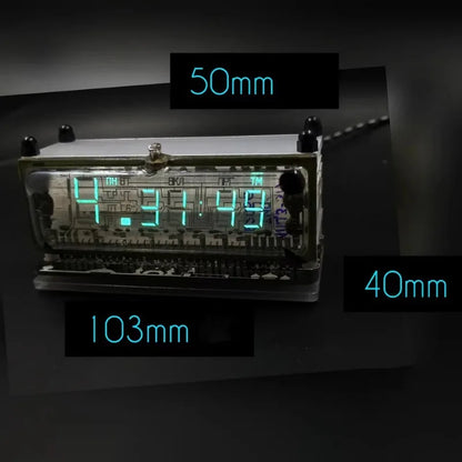 LED Modern Table Clocks Cyberpunk Style Electronic Desk Clock Desktop Ornaments Miniature Luxury Creative Home Decoration