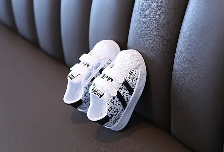 Kids Shoes for Baby Girls and Boys Anti-slip Soft Rubber Bottom Baby Sneaker Casual Flat Shoes Children Size 21-30